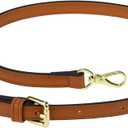 Allzedream Leather Purse Strap Replacement Crossbody Handbag Long Adjustable, Brown, M