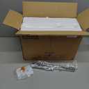 Emak Modern 8 Inch Black Pendant Light, Farmhouse Pendant Lighting with Milk Glass Shade, 1 Light Hanging Light Fixture for Kitchen Island, Dining Room, Bathroom, Bedroom, PL122-BK-ML