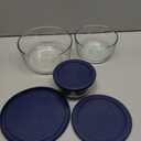 Pyrex Simply Store (3Pack) Glass Food Storage Containers Set, 3 Meal Prep Containers With Plastic BPA-Free Lids, Dishwasher & Microwave Safe