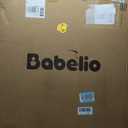 Babelio 29-48" Extra Wide Baby Gate with Adjustable Cat Door,Easy Install Pressure/Hardware Mounted,Auto Close Pet door for Stairs,House,Doorways,Effortless Walk Thru,White