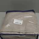 Ftinala Dark Taupe Linen Semi Sheer Curtains 108 Inches Long, Flax Brown Light Filtering Curtains & Drapes, Rustic Farmhouse Window Treatments, Pinch Pleat Floor to Ceiling Curtain with Hooks (Diy Pleat | Mink)