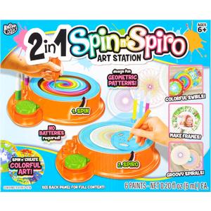 450195/DOM 2 in 1 Spin n Spiro Art Station, Standard, Multiple