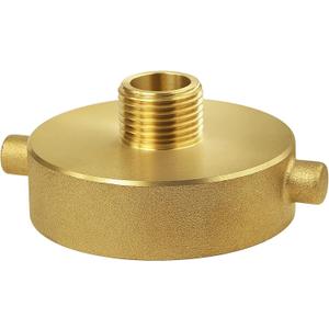 NOVINO Fire Hydrant Hose Adapter 2-1/2" NST/NH Female x 3/4" GHT Male, Brass Fire Hydrant Adapter to Garden Hose