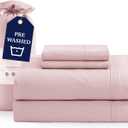 Casa Platino Bedding - Soft, Breathable Microfiber Cooling Twin Sheet Set, Hydro-Brushed, Deep Pockets - Sepia Rose