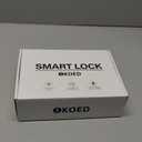 IKOED Fingerprint Door Lock, Smart Door knob, biometric Door Lock, with passcode keypad Fobs keyless Entry Door Handle，for Bedroom Home Hotel Office Apartment (Black)