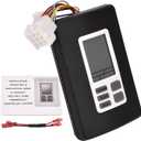 9330A3341 Digital Thermostat 12V Compatible with Coleman Mach 9- Series Multiple Zone RV Digital Thermostat, Hot/Cool Temperature Control Wall Mount, for RVs Black 9330A3351