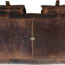KomalC 28 inch Duffel Bag Travel Sports Overnight Weekend Leather Duffle Bag for Gym Sports Cabin Holdall bag (Distressed Brown)