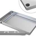 Reusable Litter Tray Compatible with Petsafe-Scoop Free Self-Cleaning Cat Litter Box Upgraded Clip-on Designed Waste Extender, Non Slip Rubber, Stainless Steel Never Absorb Odors & Easier to Clean