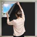 100% Blackout Curtains for Bedroom Portable Window Blinds Cover Adhesive Thermal Blackout Blinds No Drill Guard Blind for Window Shades Temporary Room Darkening Shades for Skylight RV Dorm(79x57 inch)