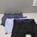 SUNCHIRI Incontinence Underwear for Men, Long Leg Soft Leakproof Washable Reusable Light Absorbency Boxer Briefs 3 Pack (Multicolor01, X-Large)