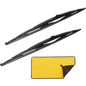 40 Inch Wiper Blade RV Pair or Motorhome rv windshield wipers 16mm J Hook with 1pcs Car wash towel 40"/40"