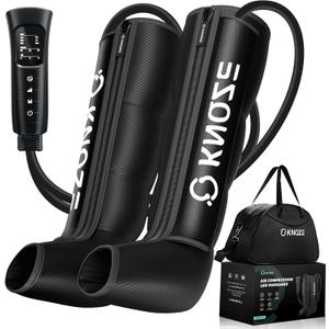 Leg Compression Massager for Circulation and Pain Relief, Air Compression Recovery System for Fast Recovery of Foot, Calf and Thigh, Relieve Edema, Reduce Muscle Fatigue, Gifts for Dad