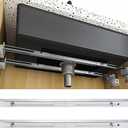 Undermount Sink Brackets, Stainless Steel Adjustable Undermounts Sinks Support, Horizontal Installation Save Space, Heavy Duty Repair System Kit for Kitchen Bathroom (31.5-43 inches/80-110cm)