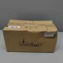Wellmet Chandelier Shades, ONLY FOR CANDELABRA BULBS, Clip-on Fitter Lamp Shades, 3" X 6" X 5", 6 pcs Set