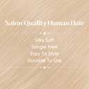 Hairro 6PCS 6 Clips In Short Hair Extensions Remy Real Human Hair Clip Ins Mini Clip On Hairpin Hairpieces For Women 33g 12 Inch #60R Platinum Blonde