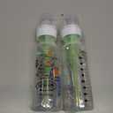 Dr. Brown's Natural Flow Anti-Colic Options+ Narrow Baby Bottle, Frog and Pig, 8 oz/250 mL, with Level 1 Slow Flow Nipple, BPA-Free, 0m+, 2-Pack