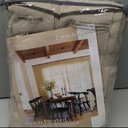 Pinch Pleated Linen Curtains 102 Inches Long 2 Panels Set for Living Room Bedroom Farmhouse Burlap Back Tab Pinch Pleat Drapes Ceiling Floor Window Curtains 102 Inch Length Gray Beige Tan Neutral