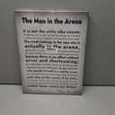 The Man in the Arena Poster Motivational Quote Canvas Print Positive Speech Quotes Posters Inspirational Canvas Wall Art Office Home Wall Decor Gift 16x24Inch (Canvas Framed)