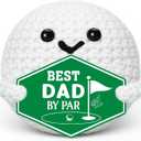 Dad Gifts for Fathers Day - Golf Gifts for Men, Funny Father's Day Birthday Handmade Crochet Golf Ball Accessories Gift for Dad Father Golfers Daddy Papa from Daughter Son, Best Dad by Par