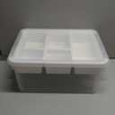 Citylife 17 QT Plastic Storage Box with Removable Tray Craft Organizers and Storage Clear Storage Container for Organizing Bead, Tool, Sewing, Playdoh