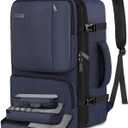 Vancropak Carry on Backpack, 47L Expandable Extra Large Travel Backpack with 3 Packing Cubes, Flight Approved Water Resistant Luggage Suitcase Weekend Duffle Bag Overnight Daypack for Men Women, Blue