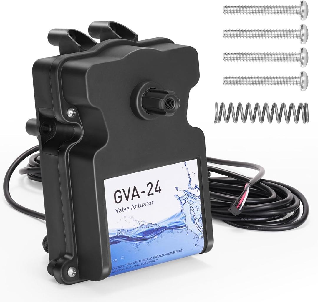 Pool Valve Actuator, Compatible with Hayward GVA-24 Valve Actuator, with 15 Foot Cable 24V, Pool Valve Actuator Replacement, for Swimming PoolSpa, Adapt to Most Swimming Pools