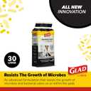 Glad for Pets Activated Carbon Dog Training Pads with Anti-Microbial Technology, Odor Eliminator Pee Mats for Dogs, 6-Layer Leak-Proof Heavy Duty Indoor Puppy Potty Pads, 23 x 23 Inches, 30 Count