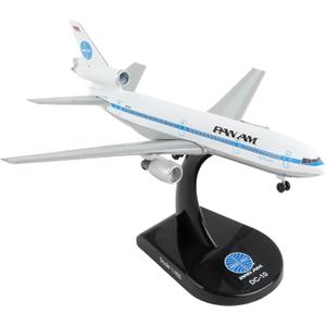 Daron Pan Am DC-10 1/400 Die-Cast Collectible Airplane Model with Display Stand  Perfect for Ages 14+