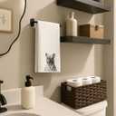 French Bulldog Gifts Bathroom Hand Towels, Frenchie Gifts for Women Men Dog Lovers Decorative Hand Towels for Bathroom Washroom, Funny Dog Kitchen Dish Tea Towels, 16x24 Inch