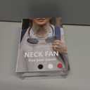 2 x Neck Fan, Hand Free Portable Neck Fans For Women, Kids, and Men, 3 Speed Adjustable Hanging Around Necklace Fan, Rechargeable Battery Operated Wearable Fan Personal Fans Cooling Neck Fan (Black)