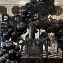 Leorate 10 Pcs Black Bow Balloons - Bow Theme Decorations for Girls Birthday, Bridal Shower, Baby Shower, Engagement, Bachelorette Party Supplies, Party Decoration