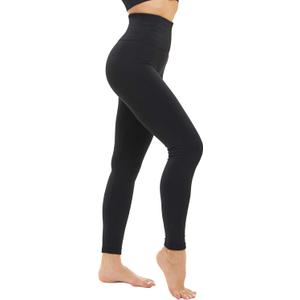 DINNAPE Fleece Lined Leggings Women Thick High Waisted Winter Warm Leggings (Small-Medium, Black)