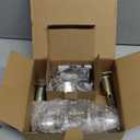 BESTTEN Keyed Same Exterior Door Knob and Single Cylinder Deadbolt Combo Set, Keyed Alike Entry Door Knobs with Lock and Keys for Entrance and Front Door, Satin Nickel