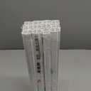 30pcs Length 50cm ABS Hollow Tubes, Hollow Tube for Model Building Decoration Materials, Hollow Plastic Square Bar Rods(8mmx8mmx50mm)