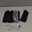 Large Reading Glasses Mens Oversized Wide Readers 1.75 Lightweight Clear Magnifying Cheaters for Men W/Big Head 4 Pack