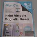 Stone City Printable Magnetic Sheets 8.5x11 Inch, 5 Sheets Matte Magnet Paper Sheet for Inkjet Printer, Flexible Magnetic Printer Paper for Fridge, DIY Crafts