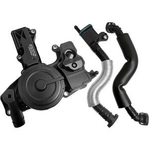 06H103495AB PCV Valve Engine Crankcase Vent Oil Separator Breather Hose 3-Piece Compatible with Audi A3 A4 A5 Q5 TT fit for VW Beetle CC Jetta Passat Tiguan 06H103495AH 06H103495B