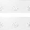 2 Pack Shower Caddy Adhesive for Replacement, Strong Transparent Adhesive for Shower Caddy Sticky Pads, No Drilling for Corner Shelf Basket, Bathroom Storage Shelves, Kitchen Racks and Soap Holder