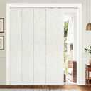 UNISHADES Panel Track Blinds, Blackout Fabric, Adjustable Track,Blackout Linen, (45 3/4" - 82 5/8") W x 96"H