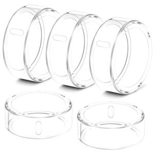 Hexasider 3 Pack Ring Cover Compatible with Oura Ring Gen 4/Oura Ring Gen 3 Horizon/Heritage, Abrasion-Resistant TPU Case for Oura Ring Protector Accessories for Oura Size 8