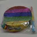 Aoriher Disco Party Pinata, Roller Skating Pinata with Blindfold Mask, Stick, Confetti & Colorful Square Decor, Ideal for 80s 90s Themed Birthdays, Weddings, Festivals & KTV