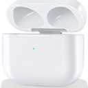 Wireless Charging Case Compatible with AirPods 3, Charger Case Replacement for AirPods 3rd Gen, with Bluetooth Pairing Sync Button, Earphones Not Included (with Gray Cleaning Cloth)