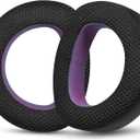 Breathable Mesh Replacement Earpads for SENNHEISER HD800  Enhance Comfort and Performance (Black/Purple)