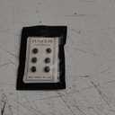 6 Pcs 10mm/0.39" Mini No Sew Black Buttons Brooch Pins Cover up Buttons Fasteners Detachable Reusable Multi-Purpose for Clothes(Black)