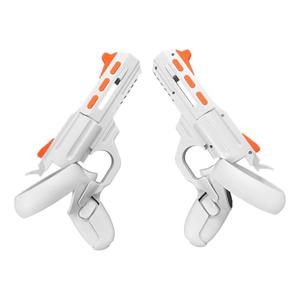 ZahoTse VR Controller Game Accessories Equipment for Meta Quest 3 VR Game Gun for Meta Quest 3 Accessories,P-istol grip accessories for FPS game,enhanced gaming shooting experience(VR000104，white)