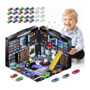 Maintain Car Modification Shop, Toy Car Set for Children, 20 Vehicles in Color 