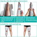 Three-Panel Knee Immobilizer & Knee Stabilizer - Leg Support Splint for Knee Pre-and Postoperative Injuries & Instabilities - Straight Leg Brace with Shoulder Strap to Prevent Sliding (18")