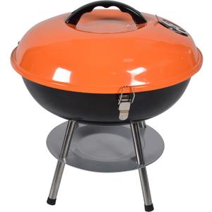 Premium Portable Charcoal Grill Original Kettle for Outdoor Grilling 14 Inch - Barbeque Grill and Smoker for Outdoor Picnic, Patio, Backyard & Camping