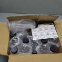Moretoes 20pcs 12oz Plastic Juice Bottles with Caps, Empty Reusable Drink Containers with Labels, Clear Juice Bottles for Juicing Milk Smoothie Drinking and Other Beverages