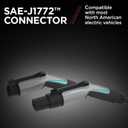 Schumacher Electric 240V / 40A Level 2 EV Wall Charger - NEMA 14-50 Plug - with Universal SAE-J1772 Connector - Wi-Fi & Bluetooth Enabled - Weather-Resistant for Indoor or Outdoor Use - SEV1600P1450